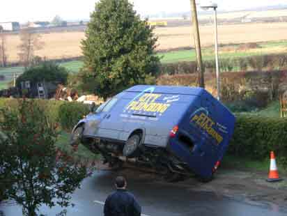 Accident on Rufford Lane.
